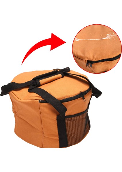 Su Geçirmez Piknik Sepeti Soğutucu Saklama Çantası Kamp Tencere Tote Kılıfı Büyük Yuvarlak Kanvas Termal Soğutucu Çanta (Yurt Dışından) indirimleri