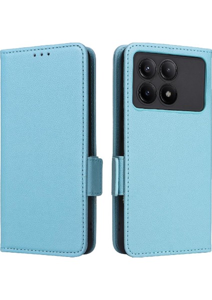 Xiaomi Poco X6 Pro Pu Deri Manyetik Yan Toka Cüzdan Kartı (Yurt Dışından)