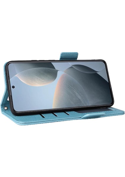 Xiaomi Poco X6 Pro Pu Deri Manyetik Yan Toka Cüzdan Kartı (Yurt Dışından)