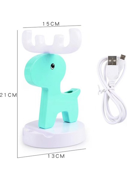 LED Basın Anahtarı Iskandinav Boynuzları Işıklar Pembe Geyik ve Beyaz Boynuz (Yurt Dışından) indirimleri