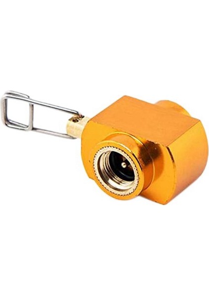 Gaz Brülörü Kamp Sobası Propan Dolum Adaptörü Silindir Tankı Konektörü Kamp Ekipmanları Altın (Yurt Dışından)