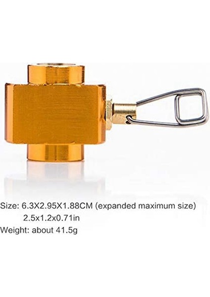 Gaz Brülörü Kamp Sobası Propan Dolum Adaptörü Silindir Tankı Konektörü Kamp Ekipmanları Altın (Yurt Dışından) indirimleri