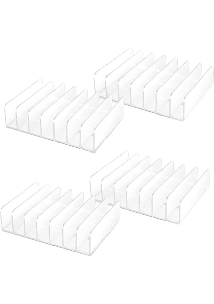 4 Adet Şeffaf Akrilik CD Tutucu, Takılabilir CD DVD Vitrin (Yurt Dışından)