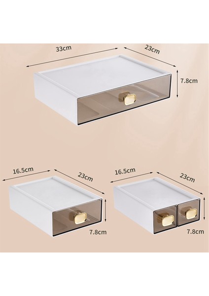8016 Masaüstü Ins Çok Yığılmış Saklama Kutusu Yurt Masası Şeffaf Çekmece Öğrenci Kırtasiye Ofis Küçük El Kitabı (Yurt Dışından) fiyatları