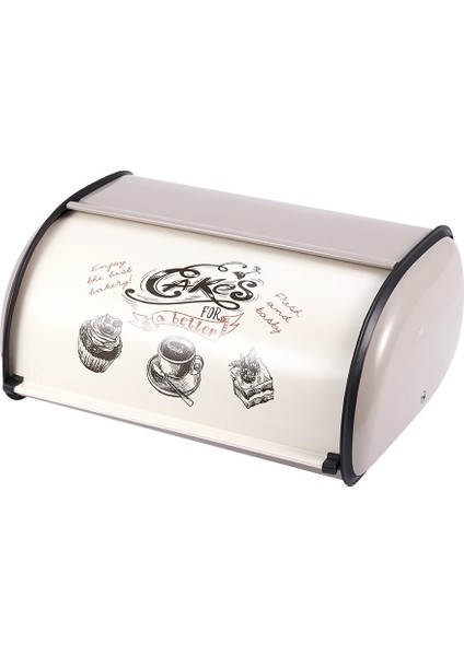 Vintage Ekmek Kutusu Depolama Toplaması Üst Açık Gri Ekmek Aperatif Kutuları (Yurt Dışından) indirimleri