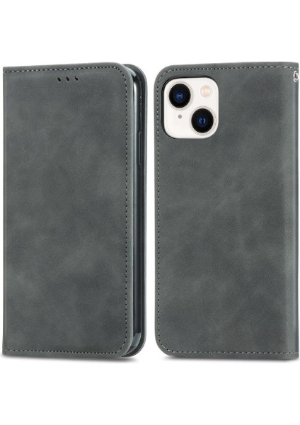 Iphone 14 Için Kılıf Artı Cüzdan Kapak Çevirin Basit Iş Darbeye Vaka (Yurt Dışından)