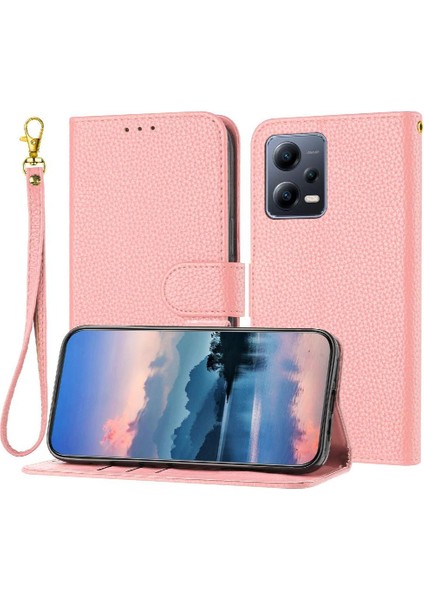 Telefon Kılıfı Için Xiaomi Redmi Not 12 5g Kart Yuvaları Tutucu Pu Deri Cüzdan (Yurt Dışından)