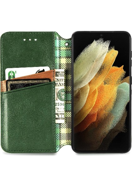 Samsung Galaxy S21 Ultra Zarif Iş Cüzdan Fonksiyonu Için Kılıf Çevirin (Yurt Dışından) fırsatları