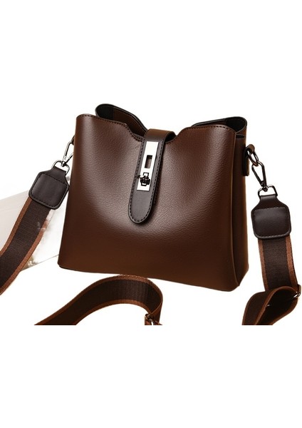Kadınların Tek Omuz Crossbody Çantası Kova Çantası (Yurt Dışından)