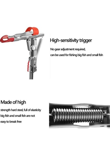 Olta Tutucu Otomatik Yaylı Kaldırma Kancası, Paslanmaz Çelik Zemin Destekli Balık Pole Rafı, 2 Paket (Yurt Dışından) modelleri