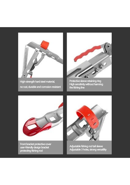 Olta Tutucu Otomatik Yaylı Kaldırma Kancası, Paslanmaz Çelik Zemin Destekli Balık Pole Rafı, 2 Paket (Yurt Dışından) indirimleri