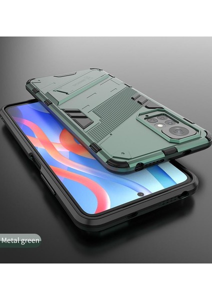 Xiaomi Redmi Not 11S Sağlam Askeri Kickstand Koruyucu Kapak (Yurt Dışından)