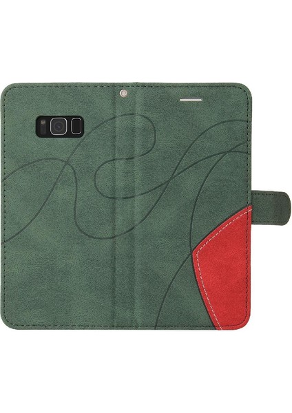Samsung Galaxy S8 Artı Pu Deri Flip Folio Kılıf Kickstand ile (Yurt Dışından)