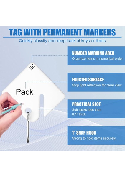 100 Adet Anahtar Etiketleri, Beyaz Anahtar Etiketleri Boş Kare Anahtar Etiketleri (Yurt Dışından) modelleri