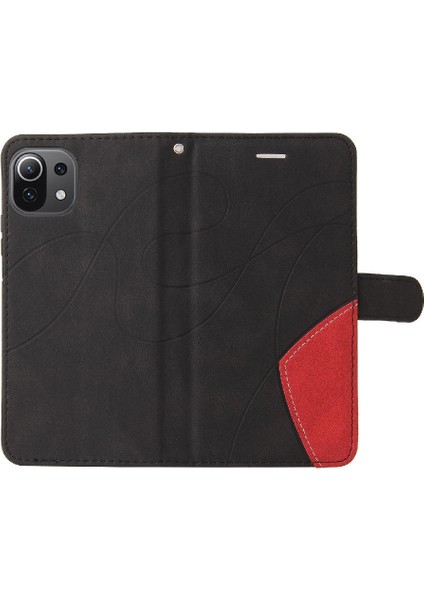 Xiaomi 11 Lite Için Iki Renkli Dikiş Kickstand Koruyucu Kart ile (Yurt Dışından)