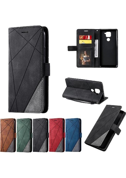 Xiaomi Redmi Not 9 Için Kılıf Pu Deri Kart Tutucu Kickstand Manyetik (Yurt Dışından)