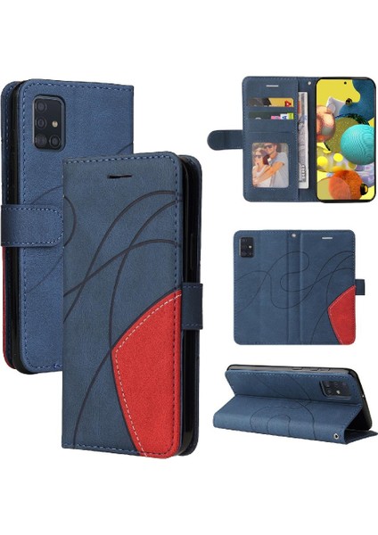 Samsung Galaxy A51 4g Pu Deri Flip Folio Kılıf Kart Yuvası ile (Yurt Dışından)