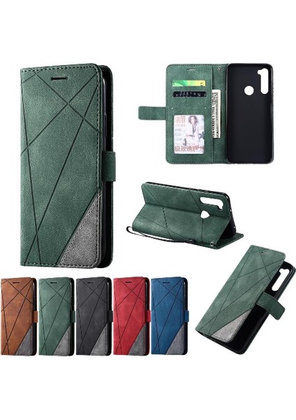 Xiaomi Redmi Not 8t Için Kılıf Cüzdan Çevir Folyo Kart Tutucu Kickstand Pu (Yurt Dışından)