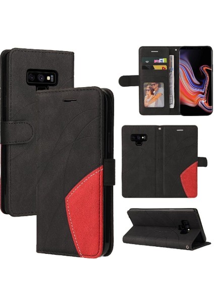 Samsung Galaxy Not 9 Iki Renkli Dikiş Kickstand Koruyucu Kılıf (Yurt Dışından)