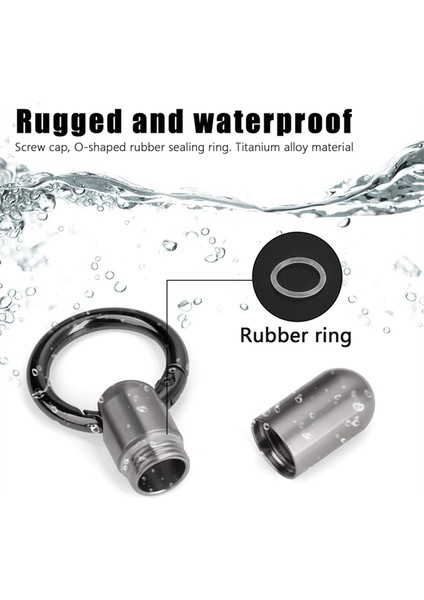 2pcs Su Geçirmez Paslanmaz Çelik Hap Kutusu Hap Şişesi Önbellek Hap Kutusu (Yurt Dışından) fiyatları