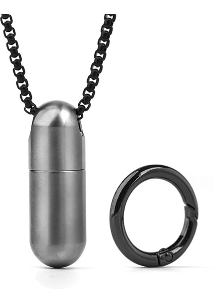 2pcs Su Geçirmez Paslanmaz Çelik Hap Kutusu Hap Şişesi Önbellek Hap Kutusu (Yurt Dışından) indirimleri