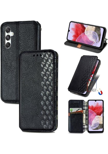 Samsung Galaxy M34 5g Moda Tasarım Cüzdan Fonksiyonu Için Kılıf Kapak Çevirin (Yurt Dışından)