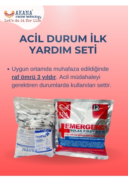 Deprem-Afet Çantası Tek Özel Gıda ve Su Içeren 3 Kişilik Set