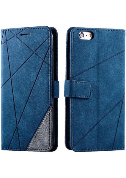 IPhone 6 Için Kılıf Artı/6s Artı Manyetik Pu Deri Kart Tutucu Kickstand (Yurt Dışından)