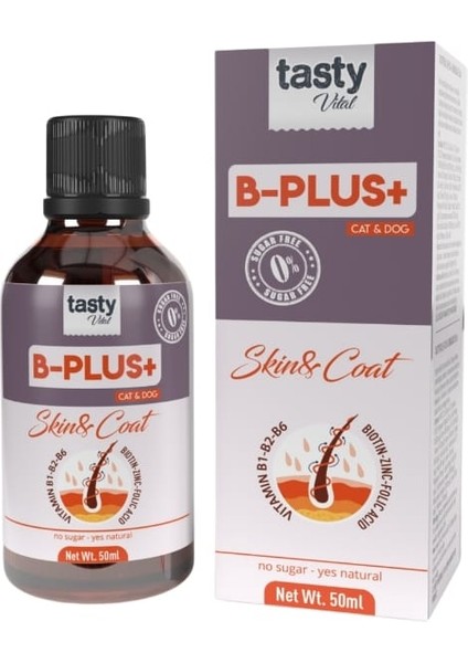 Kediler Için Plus B Damla 50ml (Kedi Tüy Dökümü Önleyici Damla)