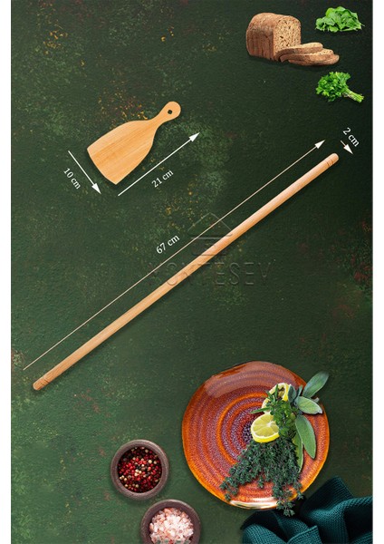 Zümrüt Serisi Ahşap Hamur Açma Oklavası Merdanesi Hamur Kesici Börek Seti 3 Lü Set Zmrset6 modelleri