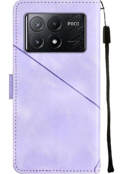Xiaomi Poco X6 Pro Için Kılıf Cüzdan Kapak Çevirin Manyetik Deri Kart Tutucu (Yurt Dışından)
