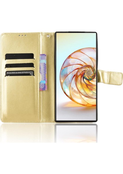 Zte Nubia Z60 Ultra Kart Tutucu Manyetik Kapak Çevirin Cüzdan (Yurt Dışından)