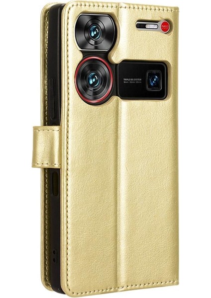 Zte Nubia Z60 Ultra Kart Tutucu Manyetik Kapak Çevirin Cüzdan (Yurt Dışından)