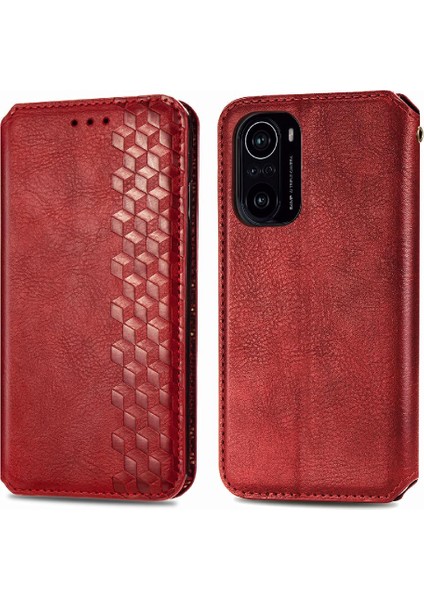 Xıaomı Redmi Için K40 Kılıf Cüzdan Fonksiyonu Kapak Kapak Moda (Yurt Dışından)