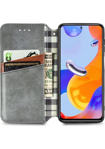 Xıaomı Redmi Not 11 Için Kılıf Pro Cüzdan Fonksiyonu Deri Kılıf Kapak Çevirin (Yurt Dışından)