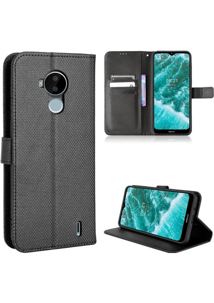 Nokia C30 Manyetik Cüzdan Kapak Kart Tutucu Kickstand Için Kılıf (Yurt Dışından) fiyatları