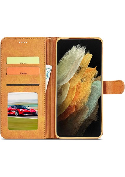 Samsung Galaxy S21 Ultra Kart Yuvaları Cüzdan Tutucu ile Buzağı Flip (Yurt Dışından) fırsatları