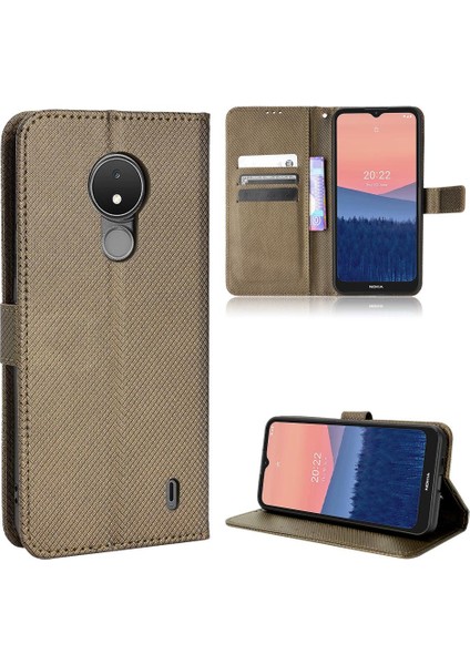 Nokia C21 Kart Tutucu Manyetik Cüzdan Kapak Kickstand Için Kılıf (Yurt Dışından) fiyatları