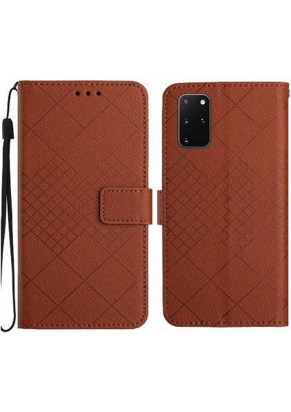 Samsung Galaxy S20 Artı El Kayışı Cüzdan Pu Deri ile Flip Case (Yurt Dışından)