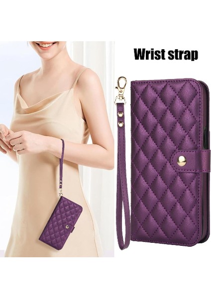 5 Kart Yuvaları ile Google Piksel 8 Anti Hırsızlık Fırça Crossbody Tarzı Için Kılıf (Yurt Dışından)