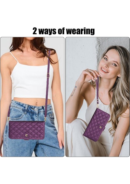 5 Kart Yuvaları ile Google Piksel 8 Anti Hırsızlık Fırça Crossbody Tarzı Için Kılıf (Yurt Dışından)