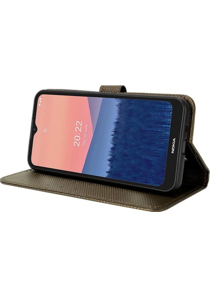 Nokia C21 Kart Tutucu Manyetik Cüzdan Kapak Kickstand Için Kılıf (Yurt Dışından) fırsatları