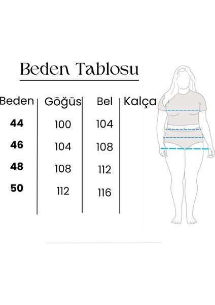 Even Plus Size Siyah Varak Baskılı Büyük Beden Bluz 46 Beden