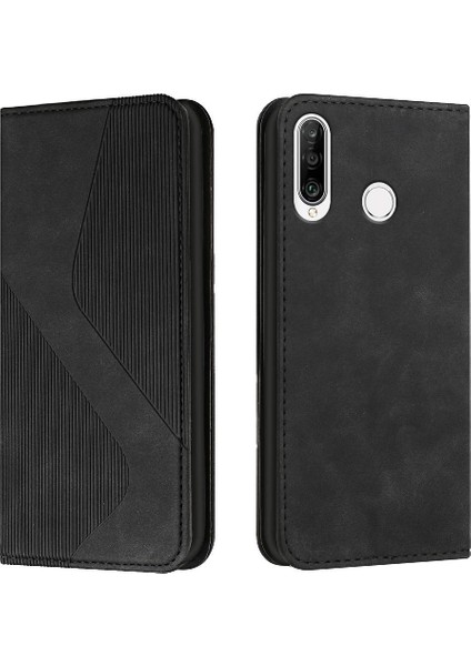 Huawei Y6P Kart Yuvaları Tutucu Pu Deri Cüzdan Kickstand Için Kılıf Folio (Yurt Dışından)