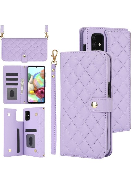 Samsung Galaxy A73 Crossbody Tarzı 5 Kart Yuvaları ile Anti Hırsızlık (Yurt Dışından)