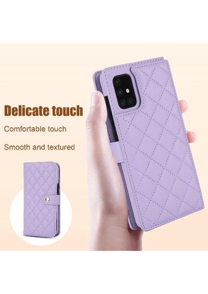 Samsung Galaxy A73 Crossbody Tarzı 5 Kart Yuvaları ile Anti Hırsızlık (Yurt Dışından)