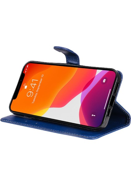 Iphone 13 Için Flip Case Pro Max Iş Cüzdan Telefon Kılıfı Klasik Katı (Yurt Dışından)