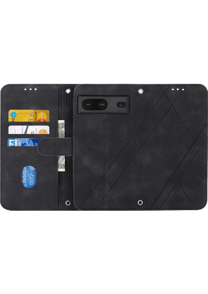 Google Pixel 7 Pro Kickstand Pu Deri Kapak Için Filp Durumda El Cüzdan (Yurt Dışından)