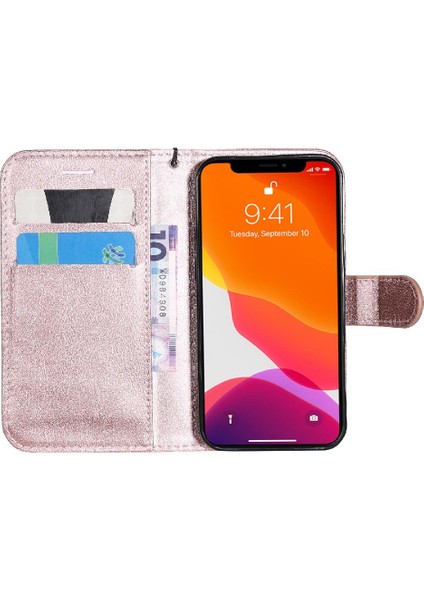 Kart Yuvası ile iphone 13 Mini Için Flip Case Iş Cüzdan Telefon Kılıfı (Yurt Dışından)