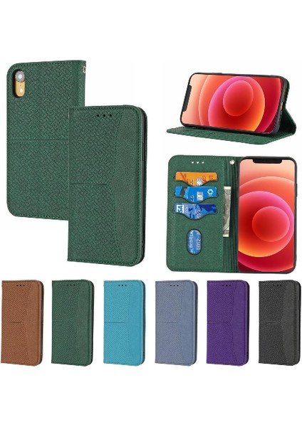 IPhone Xs Kredi Kartı Tutucu Pu Deri Kapak Için Kılıf El Cüzdan Flip (Yurt Dışından)